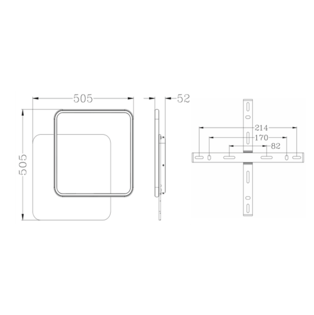 Керована світлодіодна люстра 10313 AMATO-60W-2S-APP-505*505*52-WHITE/CLEAR-220-IP20 - зображення 5