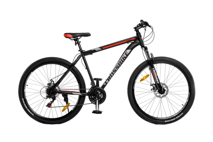 Велосипед CrossBike Storm 27"19" Чорний-Червоний - Фото 1 Велосипед CrossBike Storm 27"19" Чорний-Червоний - зображення 1
