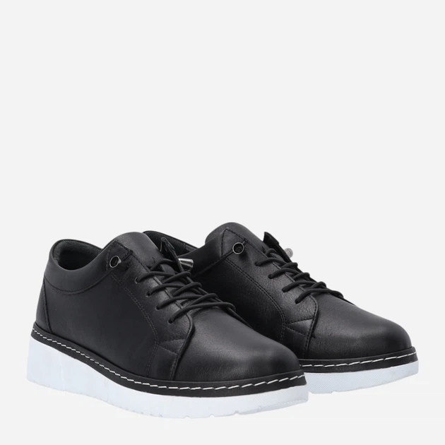 Жіночі туфлі зі шкіри Venezia D043LEBLOSP048 40 (7UK) 26 см Чорні (5906140818787) - зображення 4