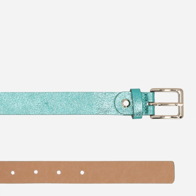 Pasek damski skórzany Venezia D097LEBUPAS100 80 cm Turkusowy (5906140879306) - obraz 4