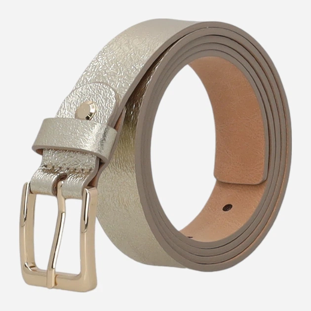Ремінь жіночий шкіряний Venezia D097LEGOPAS100 100 см Золотистий (5906140879191) - зображення 3