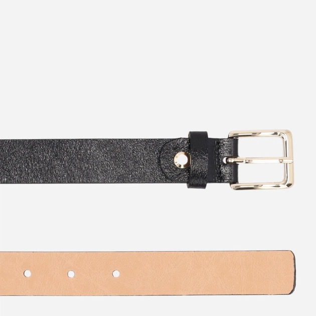 Ремінь жіночий шкіряний Venezia D097LEBLPAS100 90 см Чорний (5906140879245) - зображення 5