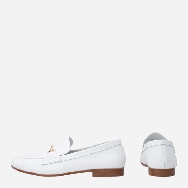 Lordsy damskie skórzane Venezia E057LEWHOBM029 37 (4UK) 24 cm Białe (5906140872208) - obraz 3