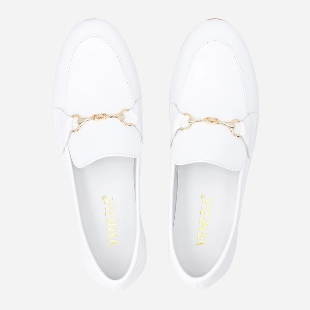 Жіночі сліпери зі шкіри Venezia E057LEWHOBM029 41 (8UK) 26.5 см Білі (5906140872246) - зображення 5