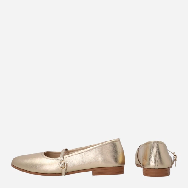 Жіночі балетки зі шкіри Venezia E120LEGOOBA029 37 (4UK) 24 см Золотисті (5906140896242) - зображення 3