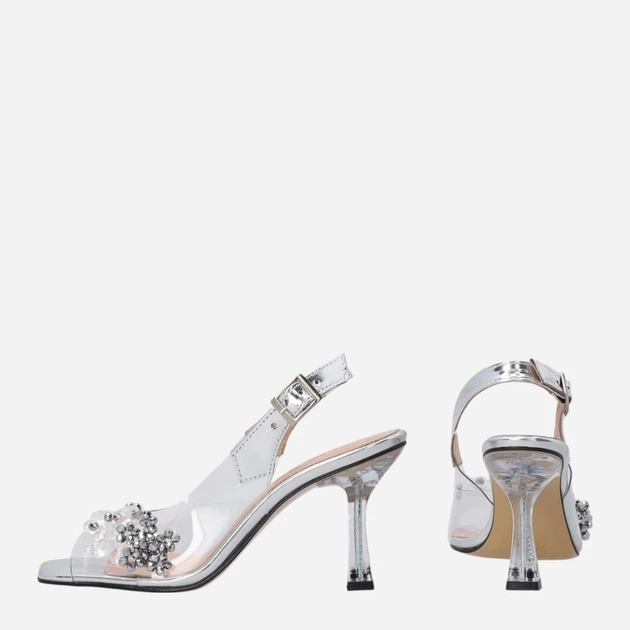 Sandały damskie na obcasie Venezia E175MTSIOBS029 36 (3UK) 23.5 cm Srebrne (5906140756553) - obraz 3