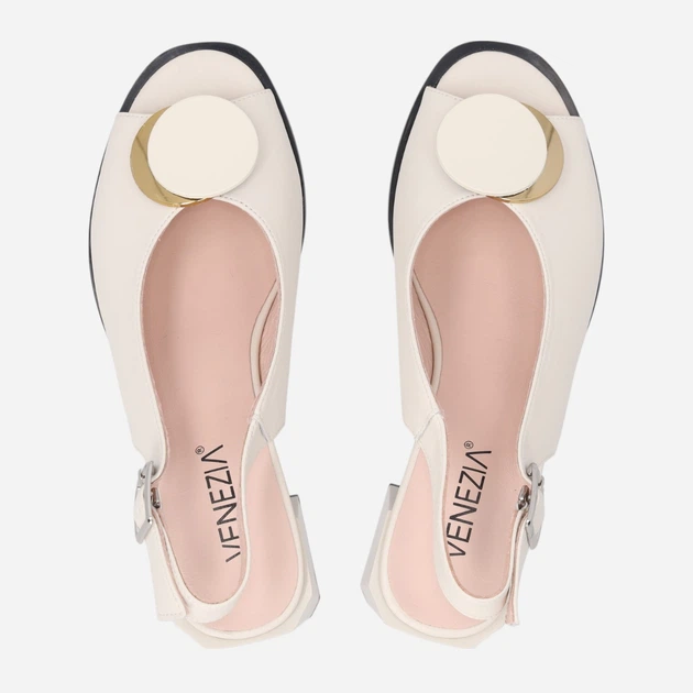 Жіночі босоніжки Venezia G067LEBEOBS006 38 (5UK) 24.4 см Бежеві (5906140682555) - зображення 5