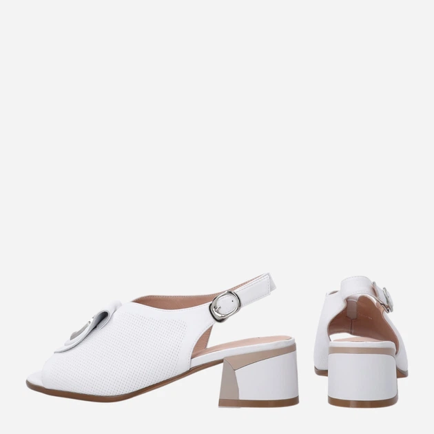 Жіночі босоніжки Venezia G071LEWHOBS006 38 (5UK) 24.4 см Білі (5906140682791) - зображення 3