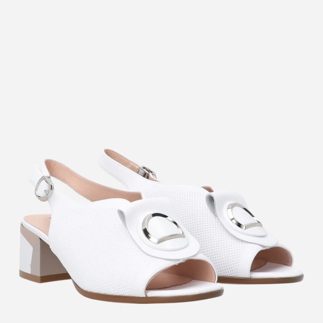 Жіночі босоніжки Venezia G071LEWHOBS006 36 (3UK) 23.5 см Білі (5906140682777) - зображення 4