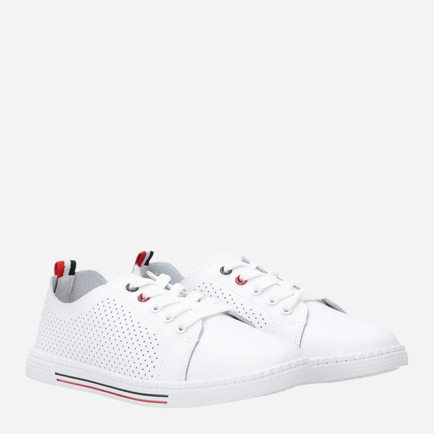 Trampki damskie skórzane do kostki Venezia G094LEWHOSP006 37 (4UK) 24 cm Białe (5906140684887) - obraz 4