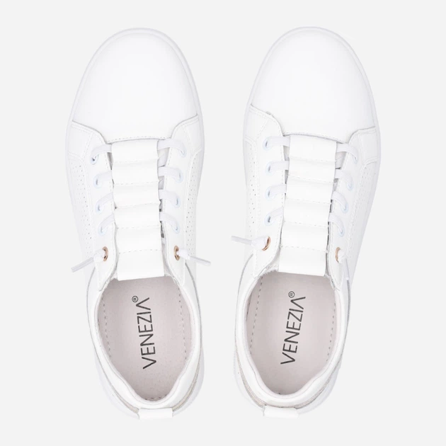 Жіночі кеди низькі Venezia G091LEWHOSP006 41 (8UK) 26.5 см Білі (5906140675281) - зображення 5