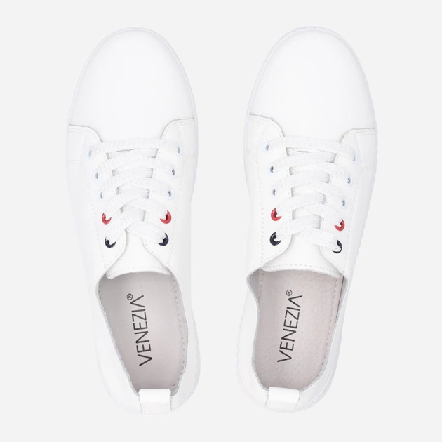 Жіночі кеди низькі Venezia G098LEWHOSP006 38 (5UK) 24.4 см Білі (5906140685136) - зображення 5
