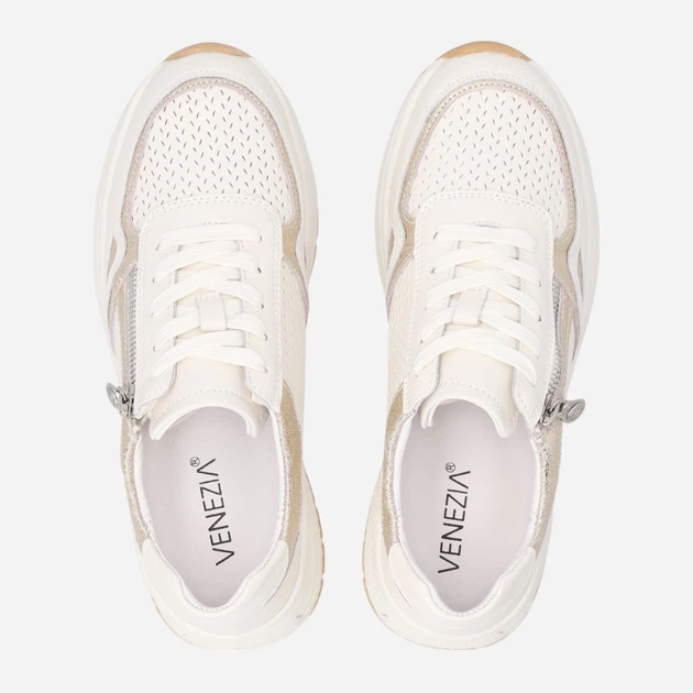 Sneakersy damskie Venezia G100LEBGOSP006 39 (6UK) 25 cm Beżowe (5906140685327) - obraz 5
