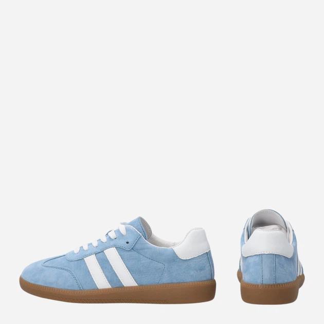 Trampki damskie skórzane do kostki Venezia G124SUBUOSP006 36 (3UK) 23.5 cm Błękitne (5906140687932) - obraz 3