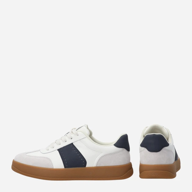 Sneakersy męskie skórzane do kostki Venezia G152LEWHMSP006 44 (11UK) 44 cm Białe (5906140679807) - obraz 3