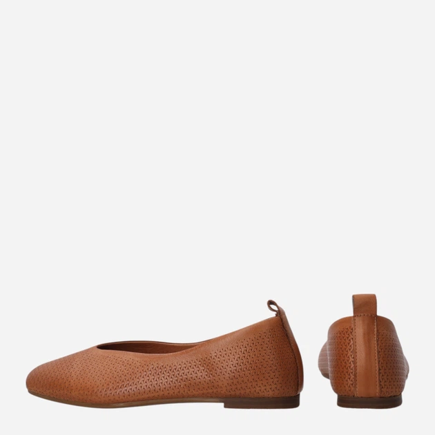 Жіночі балетки зі шкіри Venezia H035LEBROBA045 41 (8UK) 26.5 см Коричневі (5906140899342) - зображення 3