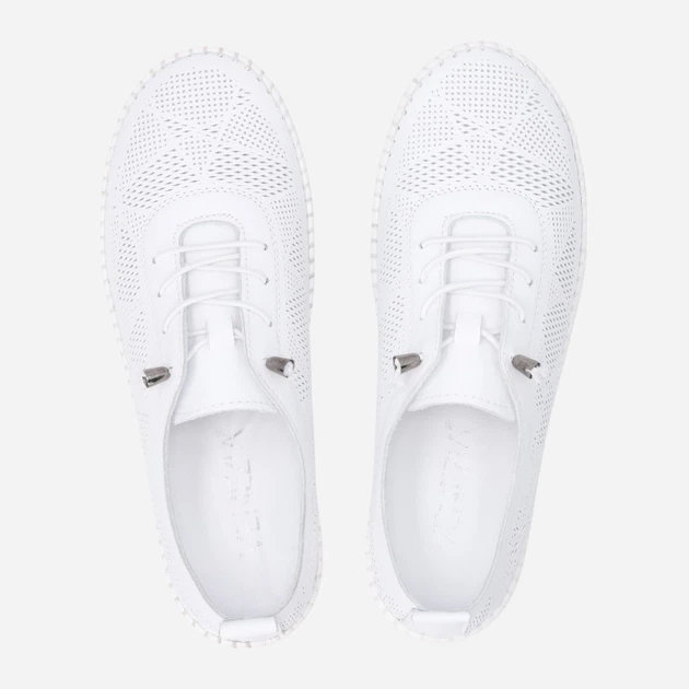 Жіночі туфлі зі шкіри Venezia H051LEWHOSP052 36 (3UK) 23.5 см Білі (5906140820629) - зображення 5