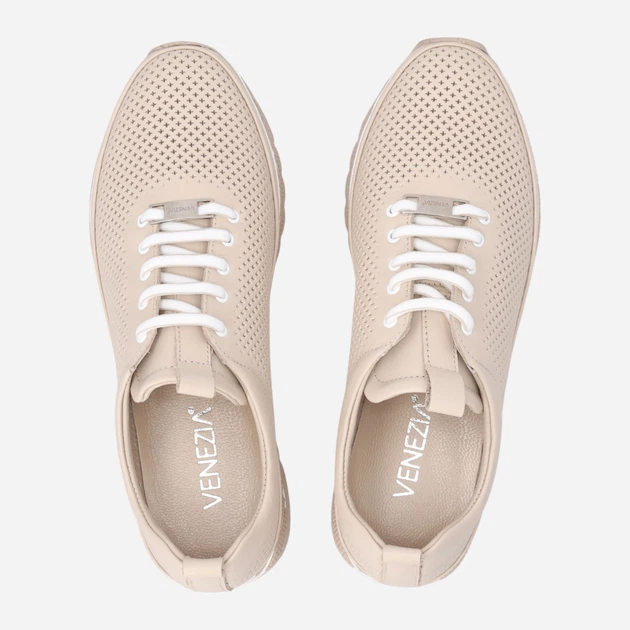 Жіночі туфлі зі шкіри Venezia I068LEBEOSP158 40 (7UK) 26 см Бежеві (5906140817926) - зображення 5