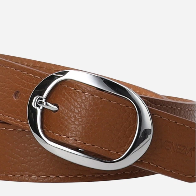 Pasek damski skórzany Venezia J073LECUPAS098 One Size Brązowy (5906140941317) - obraz 4