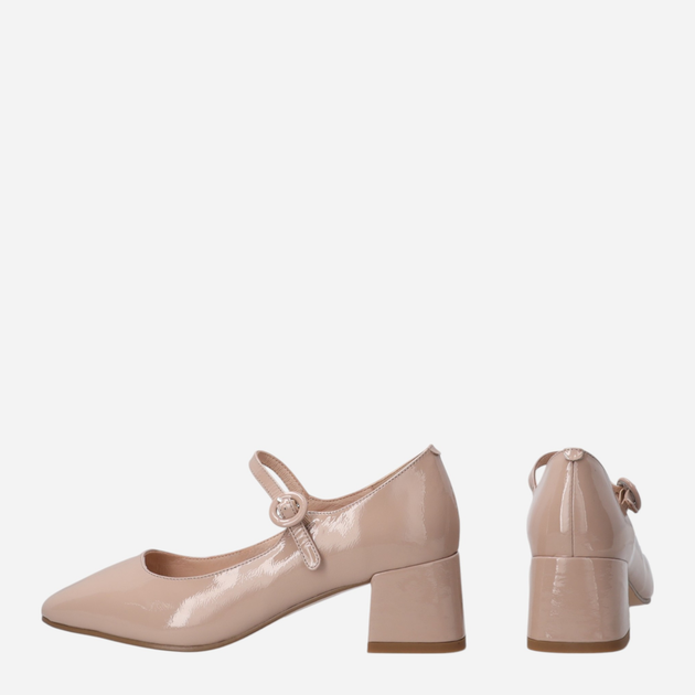 Buty Mary Jane damskie lakierowane Venezia L003PABEOBC141 40 (7UK) 26 cm Beżowe (5906140721391) - obraz 3