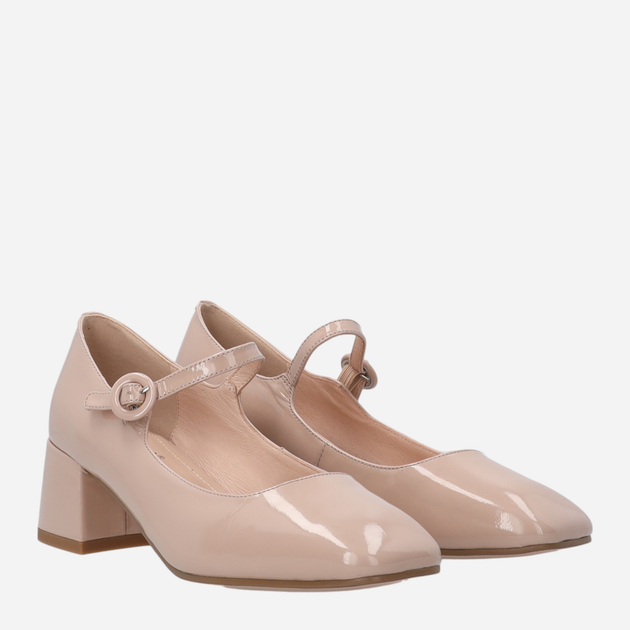 Buty Mary Jane damskie lakierowane Venezia L003PABEOBC141 40 (7UK) 26 cm Beżowe (5906140721391) - obraz 4