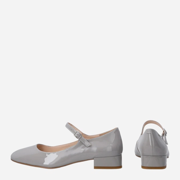 Buty Mary Jane damskie lakierowane Venezia L004PAGEOBC141 40 (7UK) 26 cm Szare (5906140721452) - obraz 3
