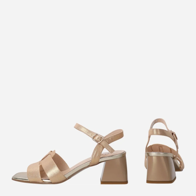 Sandały damskie na słupku Venezia L009LEGOOBS141 38 (5UK) 24.4 cm Beżowe (5906140721858) - obraz 3