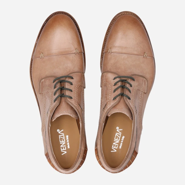 Чоловічі дербі Venezia L025LEBEMEA019 42 (9UK) 42 см Коричневі (5906140831540) - зображення 5
