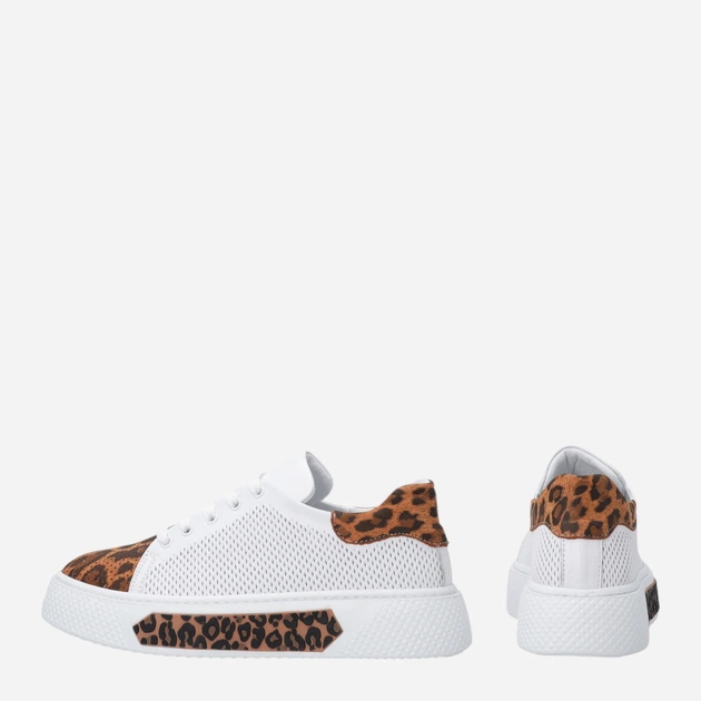 Sneakersy damskie skórzane do kostki na platformie Venezia L079LEBTOSP033 39 (6UK) 25 cm Białe (5906140793862) - obraz 3