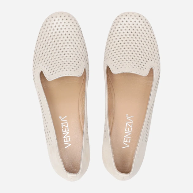 Жіночі сліпери зі шкіри Venezia L111LEGOOBM034 40 (7UK) 26 см Білі (5906140844977) - зображення 5