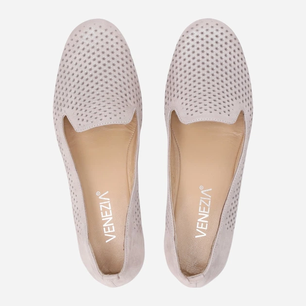 Жіночі сліпери зі шкіри Venezia L111LESIOBM034 41 (8UK) 26.5 см Сірі (5906140845042) - зображення 5