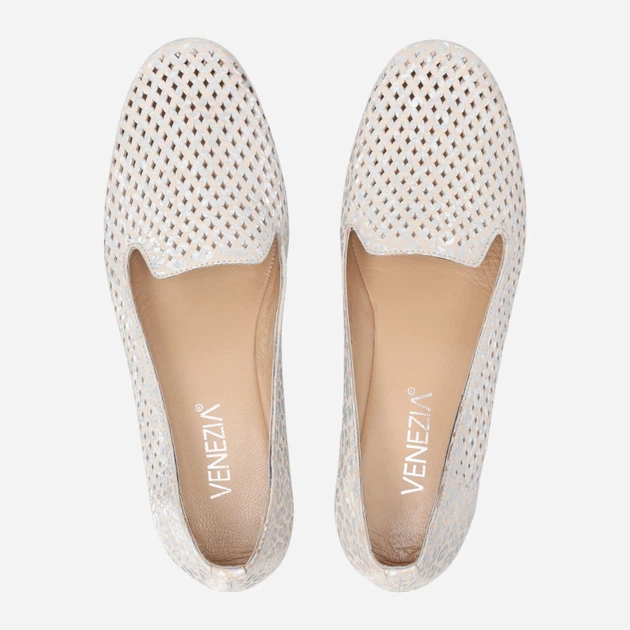 Lordsy damskie skórzane Venezia L112SUSBOBM034 38 (5UK) 24.4 cm Białe (5906140845073) - obraz 5