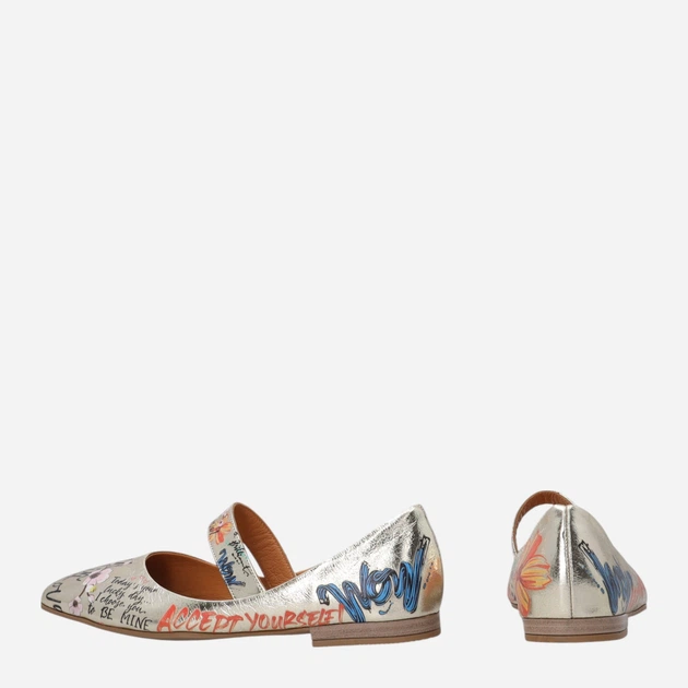 Жіночі балетки зі шкіри Venezia L199LEGOOBA034 37 (4UK) 24 см Золотисті (5906140906590) - зображення 3