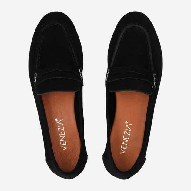 Lordsy damskie zamszowe Venezia N006SUBLOBM125 37 (4UK) 24 cm Czarne (5906140857403) - obraz 5