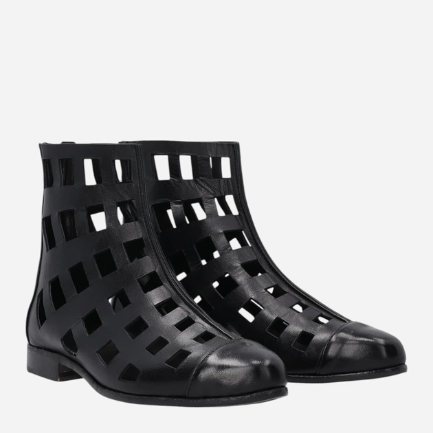 Жіночі туфлі зі шкіри Venezia P019LEBLOBB022 37 (4UK) 24 см Чорні (5906140797969) - зображення 4