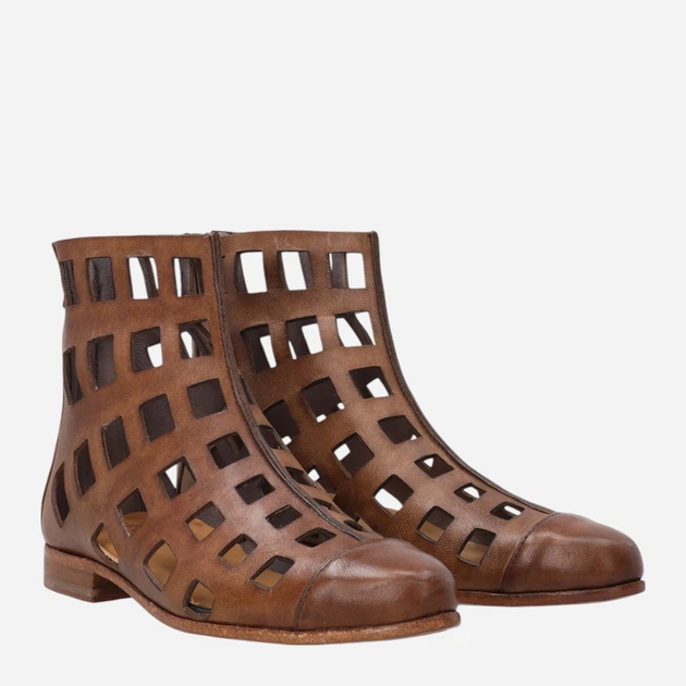 Жіночі туфлі зі шкіри Venezia P019LEBROBB022 39 (6UK) 25 см Коричневі (5906140798041) - зображення 4