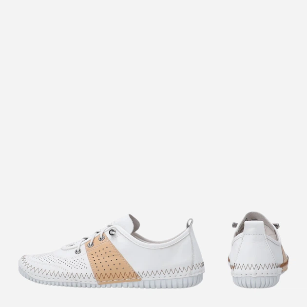 Жіночі туфлі зі шкіри Venezia R099LEWCOSP047 40 (7UK) 26 см Білі (5906140823804) - зображення 3