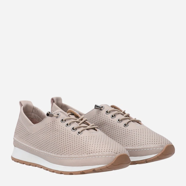 Półbuty damskie skórzane na grubej podeszwie sznurowane Venezia R120LEBEOSP047 39 (6UK) 25 cm Ciemnobeżowe (5906140823231) - obraz 4