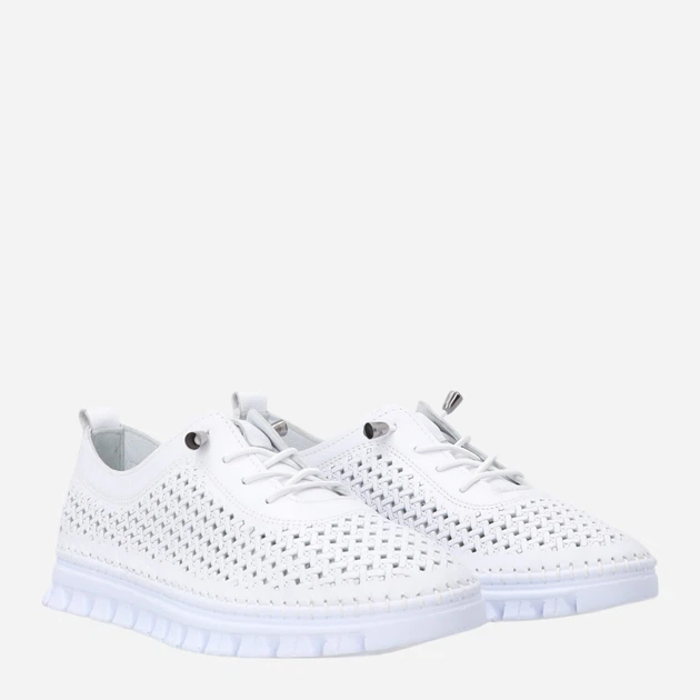 Жіночі туфлі зі шкіри Venezia R124LEWHOSP047 37 (4UK) 24 см Білі (5906140824542) - зображення 4