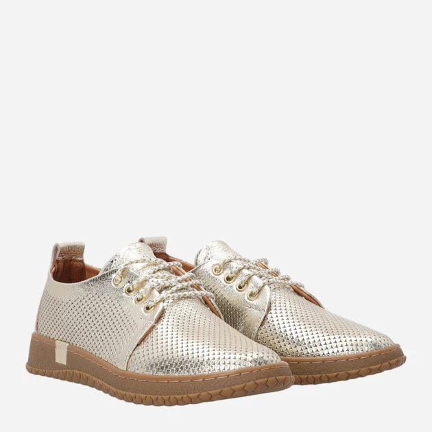 Жіночі туфлі зі шкіри Venezia R140LEGOOSP047 39 (6UK) 25 см Золотисті (5906140914496) - зображення 4