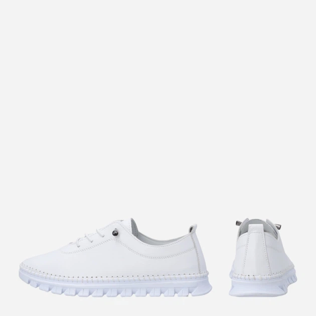 Półbuty damskie skórzane sznurowane Venezia R157LEWHOSP047 39 (6UK) 25 cm Białe (5906140824689) - obraz 3