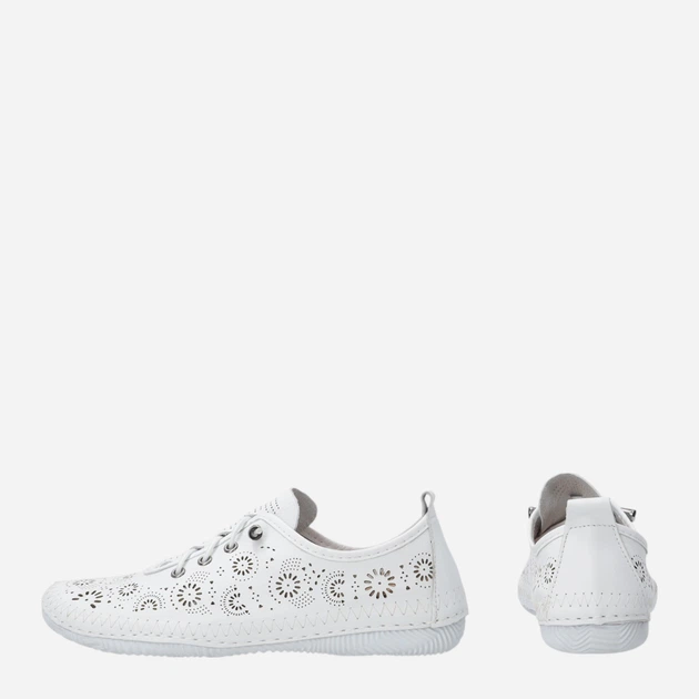 Жіночі туфлі зі шкіри Venezia R164LEWHOSP047 41 (8UK) 26.5 см Білі (5906140835241) - зображення 3