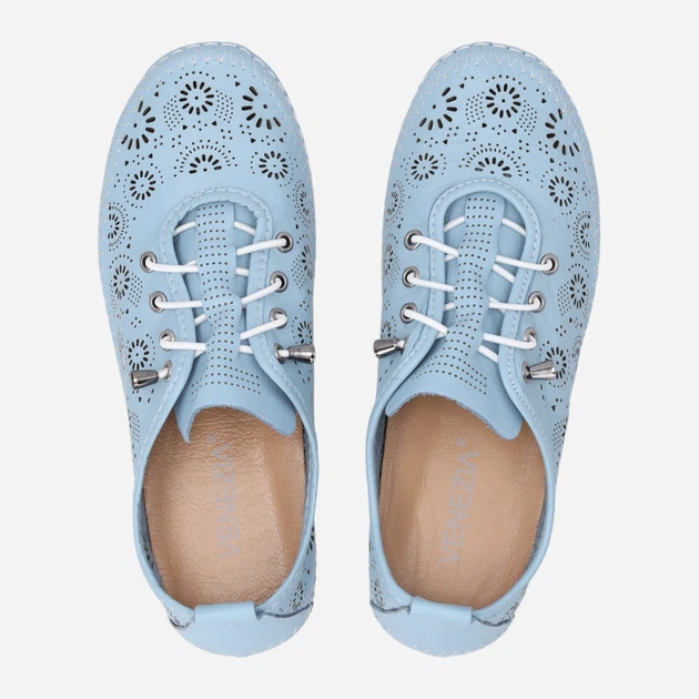 Жіночі туфлі зі шкіри Venezia R164LELBOSP047 36 (3UK) 23.5 см Блакитні (5906140829295) - зображення 5