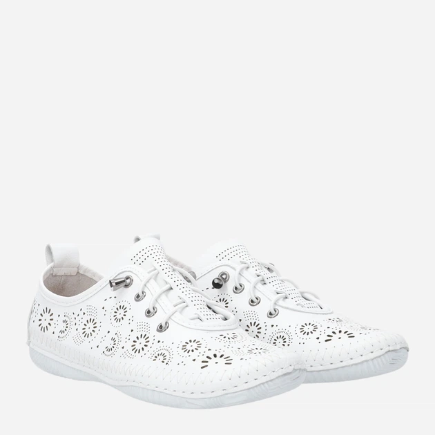 Жіночі туфлі зі шкіри Venezia R164LEWHOSP047 36 (3UK) 23.5 см Білі (5906140835197) - зображення 4