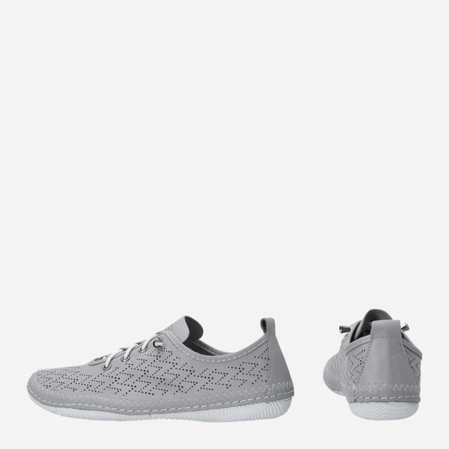 Półbuty damskie skórzane ażurowe Venezia R165LEGEOSP047 41 (8UK) 26.5 cm Szare (5906140829462) - obraz 3