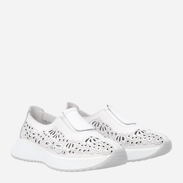 Жіночі туфлі зі шкіри Venezia S056LEWHOSP007 37 (4UK) 24 см Білі (5906140642139) - зображення 4