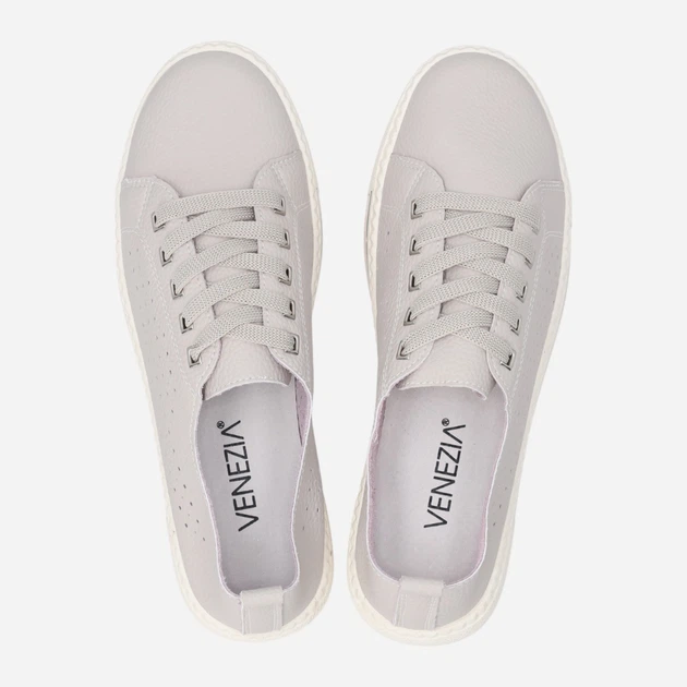 Жіночі кеди низькі Venezia S058LEBEOSP007 40 (7UK) 26 см Сірі (5906140642351) - зображення 5