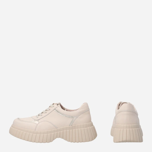 Жіночі туфлі зі шкіри Venezia S075LEBEOSP007 36 (3UK) 23.5 см Бежеві (5906140643396) - зображення 3