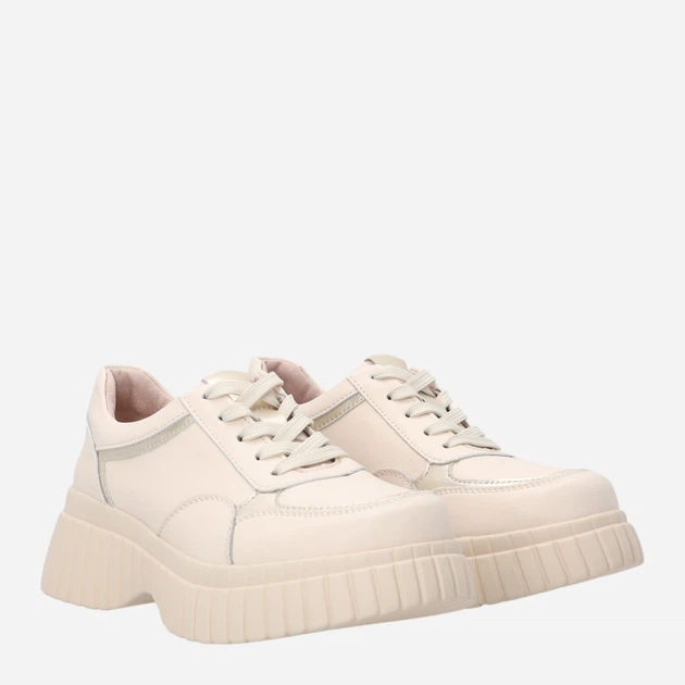 Жіночі туфлі зі шкіри Venezia S075LEBEOSP007 36 (3UK) 23.5 см Бежеві (5906140643396) - зображення 4