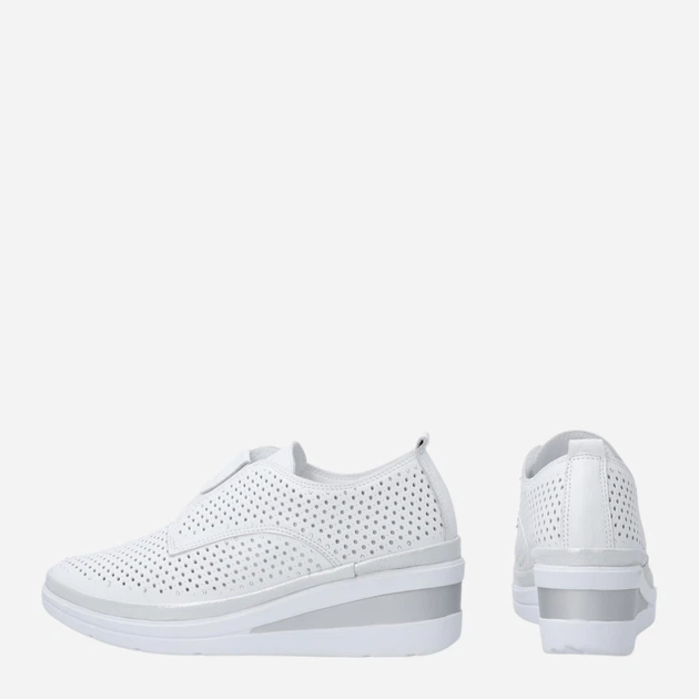 Жіночі туфлі зі шкіри Venezia S085LEWHOSP007 39 (6UK) 25 см Білі (5906140644386) - зображення 3